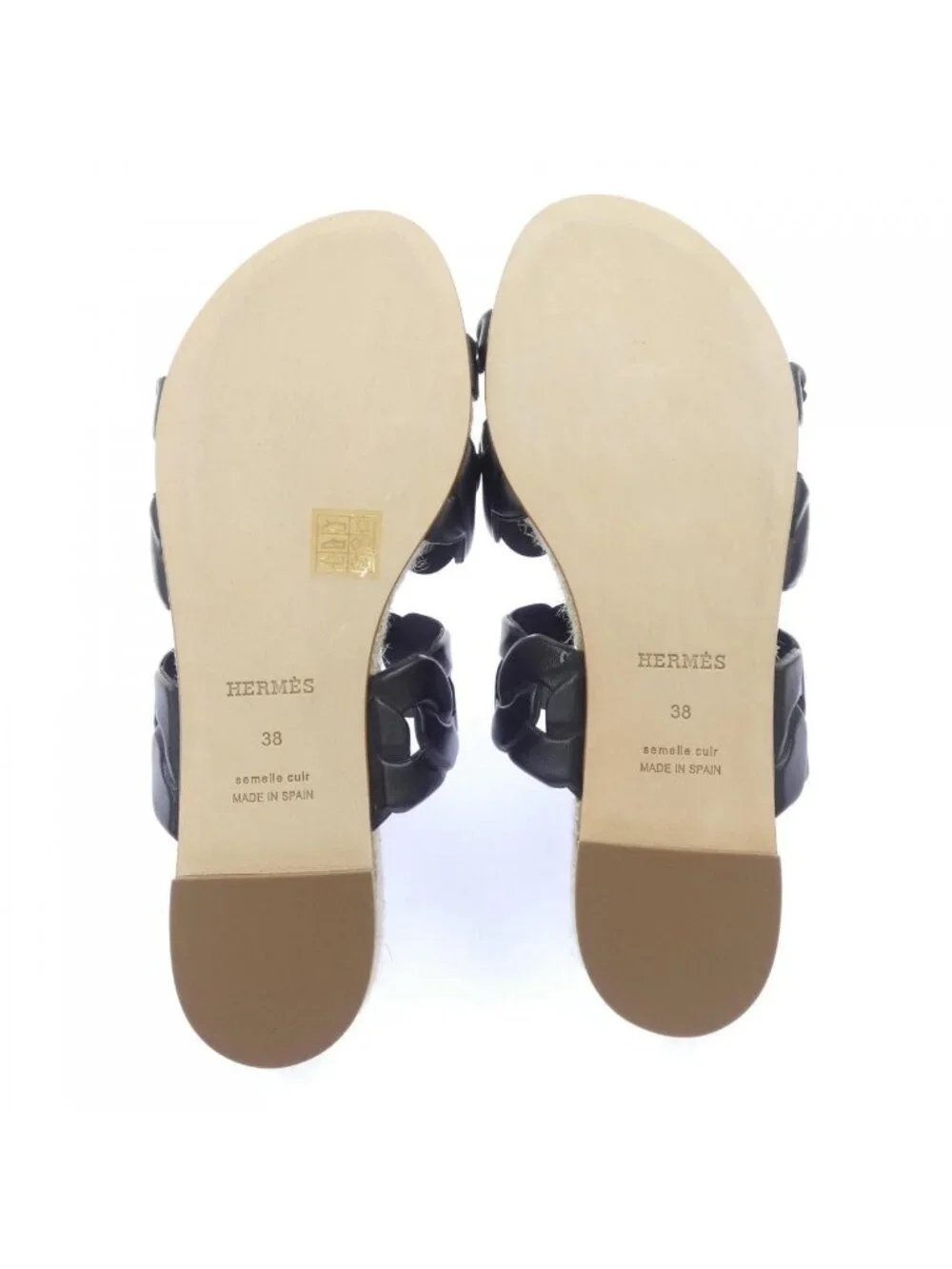 Hermes Gwen Espadrilles Chaine D'Ancre Sandals